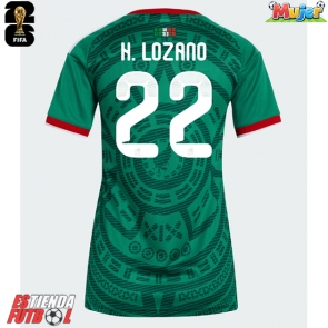 México Hirving Lozano #22 Primera Equipación Mujer Mundial 2026 Manga Corta